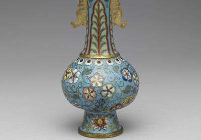 图片[2]-Copper vase in cloisonne enamels, Qing dynasty (1644-1911)-China Archive